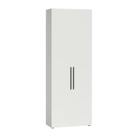 Шкаф для одежды Эйр 13.340 белый PE шагрень, собирается на любую сторону