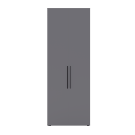 Шкаф для одежды Эйр 13.340 серый графит 0162 РЕ, собирается на любую сторону