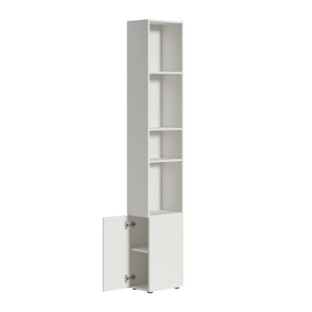 Гостиная Эйр композиция 1 белый PE шагрень, собирается на любую сторону