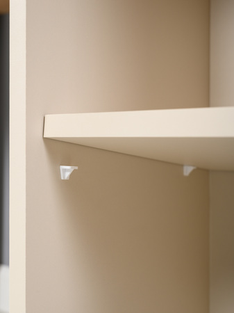 Стол письменный Лайт 12.163 сатин 7045 SU, гикори рокфорд натуральный KO86 PW, сборка на любую сторону, два варианта сборки тумбы