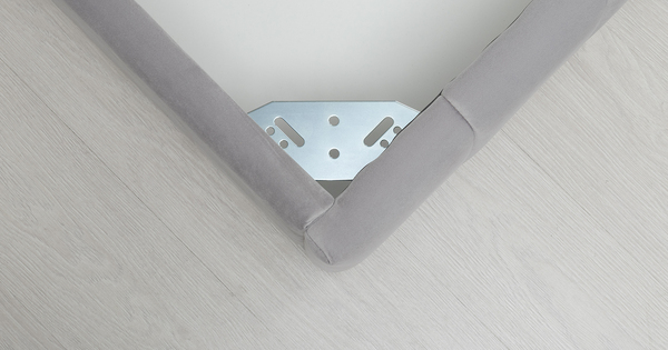 Кровать Милана 180 велюр светло-серый с ортопедическим основанием и подъемным механизмом