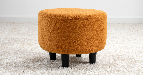 Пуф Шон ТП 272 велюр Romeo 05 оранжевый