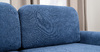 Диван-кровать прямой Тэдди 1504 композиция 1, букле Pique 009 синий, модульная система