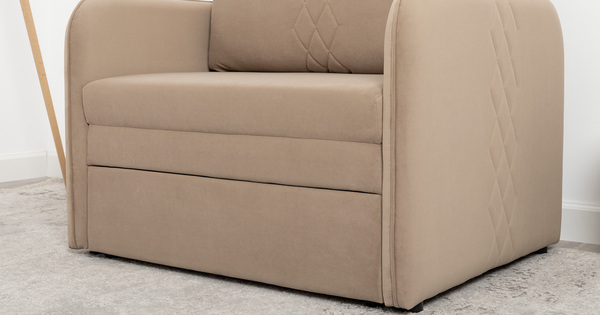 Кресло-кровать Юта (85) ТК 521 велюр Вивальди 21 латте